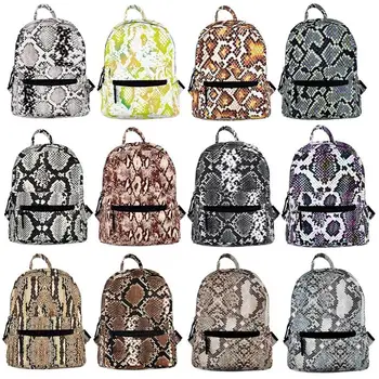 

3D Digital Snake Printed Backpack Girls Kids Mini Travel Shoulder Schoolbag