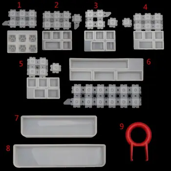 

Crystal Epoxy Mould Mechanical Gaming Keyboard Mold Computer PC Gamer Pet Paw keycaps Silicone Molds