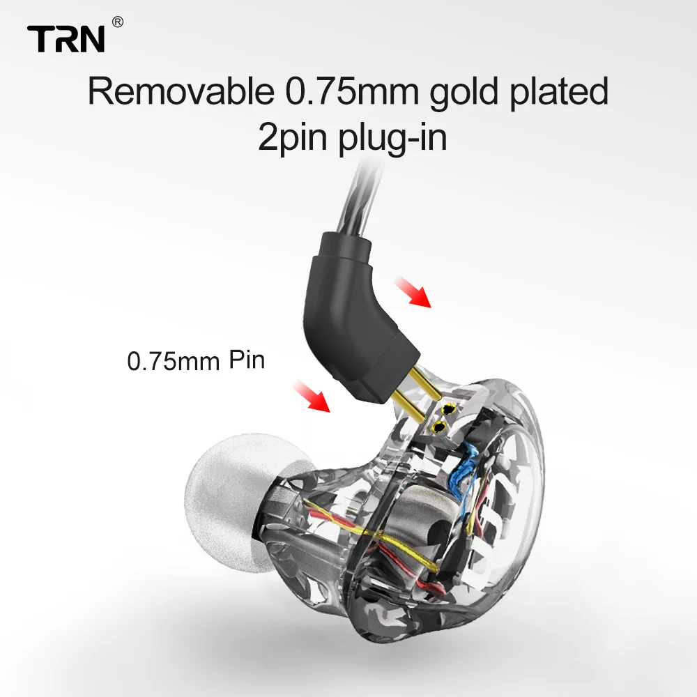 TRN V10 2DD + 2BA гибридные наушники в ухо HIFI DJ монитор для бега спортивные гарнитура V20