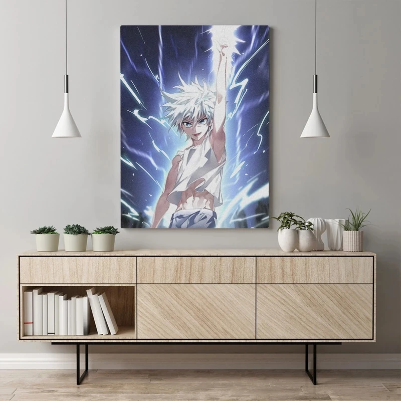

Killua Zoldyck Hunter X Hunter Japan Hot Anime Poster Print Canvas Painting Modern Wall Art Bedroom Study Home Living Room Decor