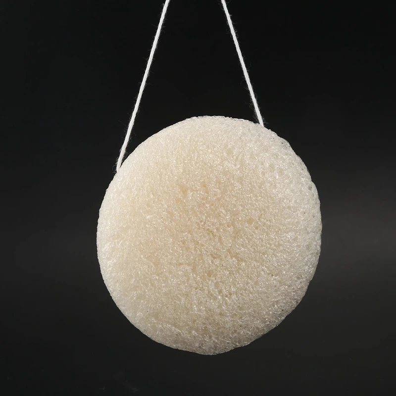 Новое-лицо натуральный konjac Чистящая губка-белый