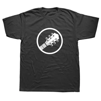 

Guitar Player Men's T Shirt Music Hip Hop Black T-Shirt Short Sleeve Cotton Pure Quality Vintage Round Collar Tee