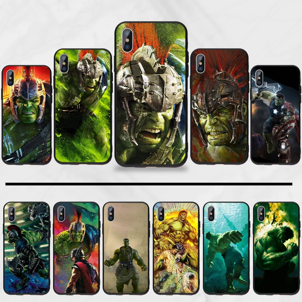 Милый чехол для телефона Marvel hulk Bling iphone 5 5S 5c se 6 6s 7 8 plus x xs xr 11 pro max | Мобильные