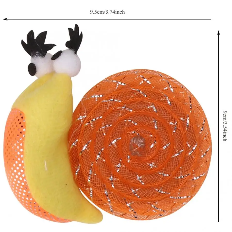 Pet Toys For Cat Cat Supplies 4Pcs Plastic And Plush Cute Snail Shape Pet Grinding Claw Scratch Toys For Cat Kitten Durable