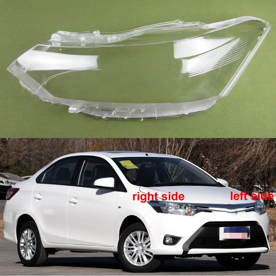 Для Toyota Vios 2014 2015 Передняя фара Крышка передняя чехол абажур для стеклянных линз |