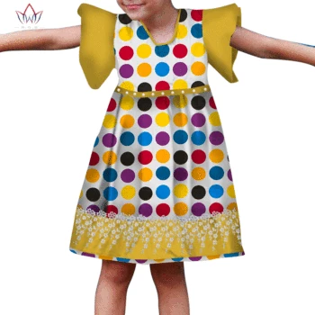 

Summer Children African Clothes Customized Girl Fashion Dress African Dashiki Print Clothing Girl Peal Skirt Causal Party WYT342