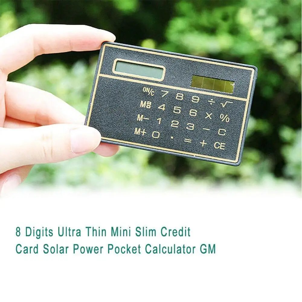 1 шт. научный калькулятор ультра Данн Mini Master Card; по кредитным картам; 8-значный портативный солнечный energie карманный калькулятор
