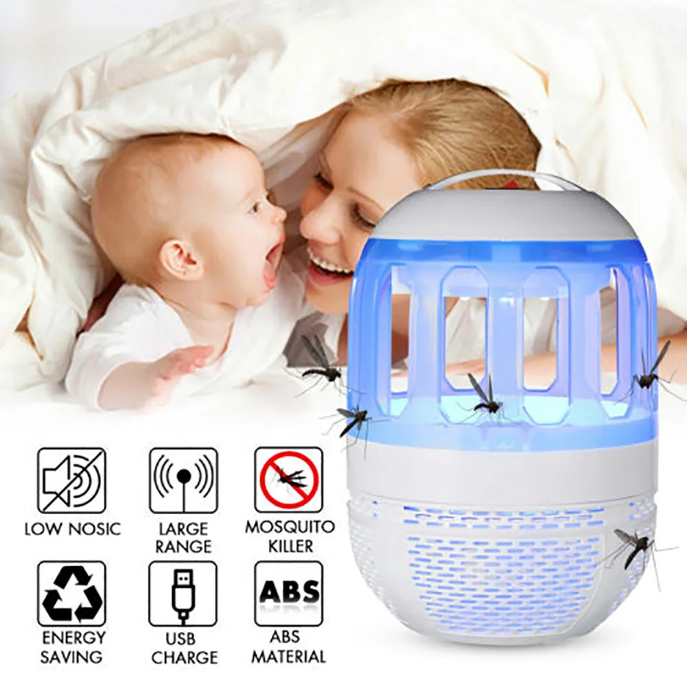 USB Charging UV Portable Removable Mosquito Killer Lamp Trap Night Light Fly Led Insect Bug Suction Type Repeller Electric
