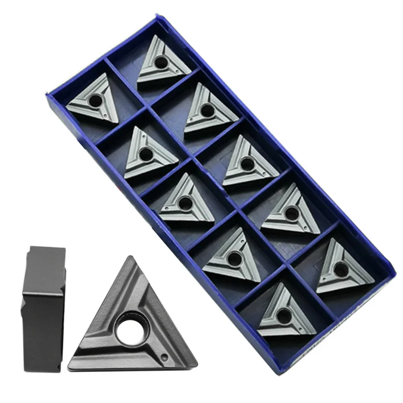 

10*Insert TNUX160404R NN LT10 CNC Lathe Insert Cutting Carbide Turning Inserts Tool Strong Impact Resistance
