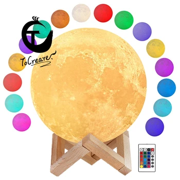 

Seven-Color Conversion Night Light 3D Moon Lamp Bedside Lamp Moon Lamp Air Vaporizer Astronaut Fairy Lamp himalayan salt lamp