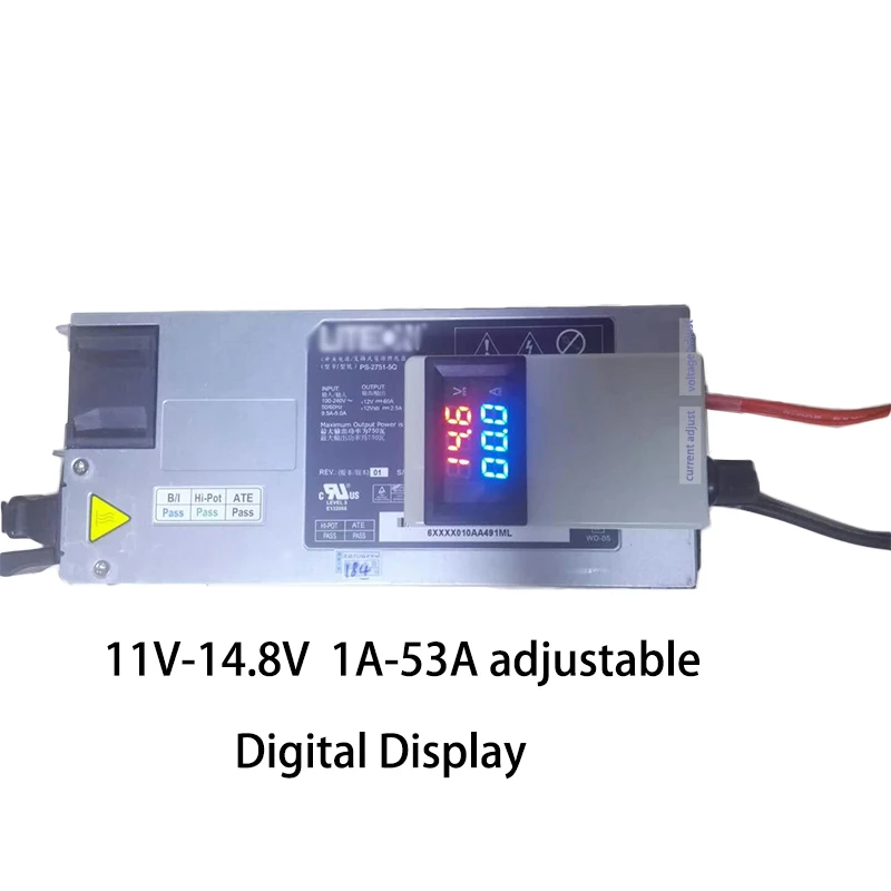 Lithium-Battery-Charger Adjustable Lipo Lifepo4 Li-Ion Voltage Display 12V Current 75A