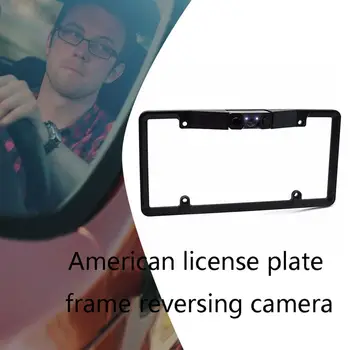 

American Car Camera License Plate Frame License Plate Holder Practical Multifunctional Camera License Plate
