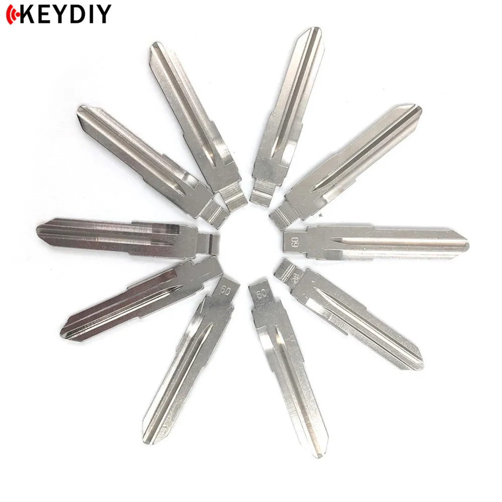 KEYDIY 10 pcs/lot Metal Blank Uncut Flip KD Remote Key Blade 60# GT15R For Fiat | Автомобили и мотоциклы