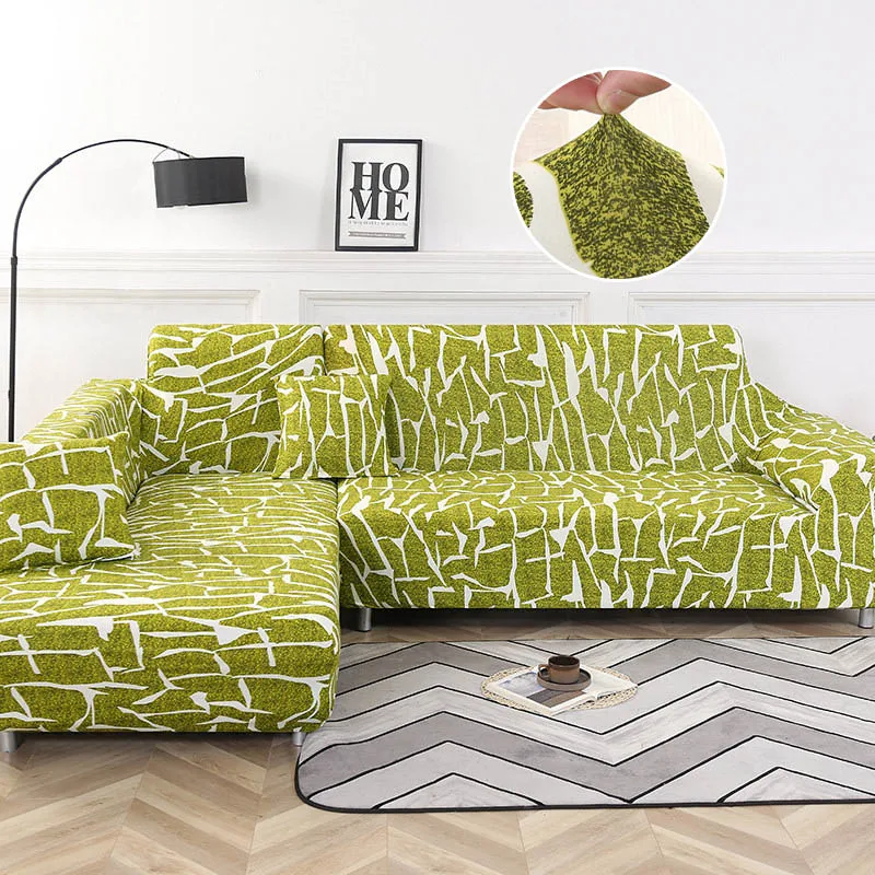 Пожалуйста, закажите набор диванов(2 шт.) если l-образный угловой шезлонг диван эластичный чехол покрывала для дивана стрейч для гостиной - Цвет: Color 12