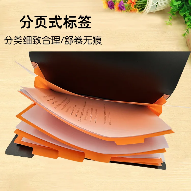 Manufacturers Currently Available Direct Selling A4-5 Lattice Double Folium File Holder Students Exam Paper Folder File Bag Mult
