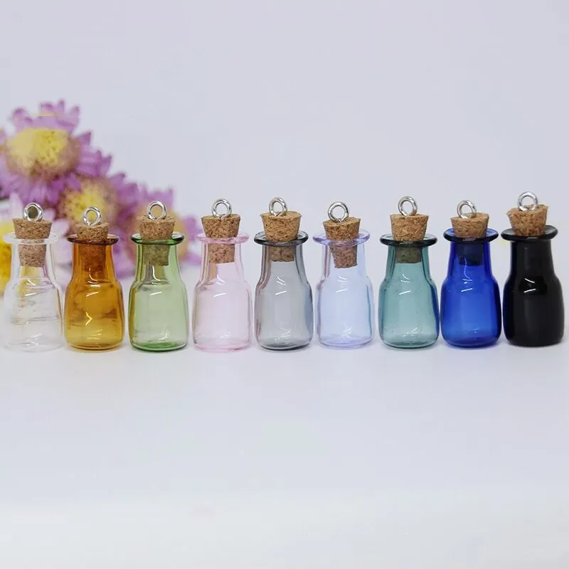 Small Glass Bottles Corks Glass Vial Plastic Cork Small Glass Vials Cork 10pcs Aliexpress
