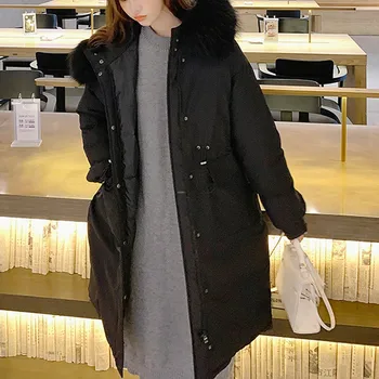 

Women Winter Lady Elegant Coat Warm Thick Outerwear Hooded Coat Slim Cotton-padded Jacket Outwear Overcoat Plus Size #919
