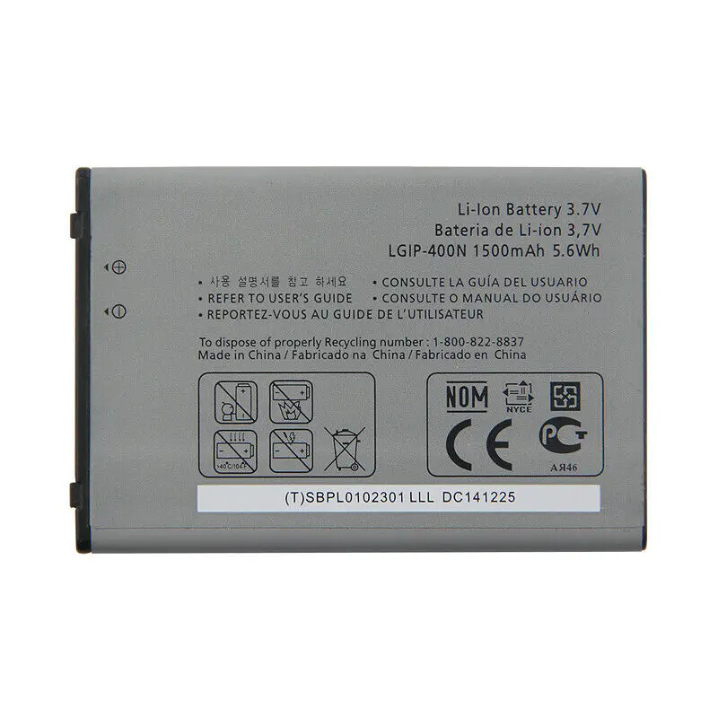 Замена телефон Батарея LGIP-400N для P503 P500 P520 P505 P509 LG 1500 мАч