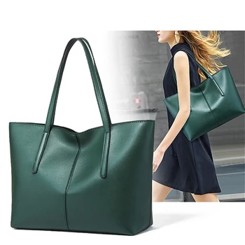 

PU Leather Bag for Women Black Handbag Tote Purse with Zipper Soft Top Handle Shoulder Bag