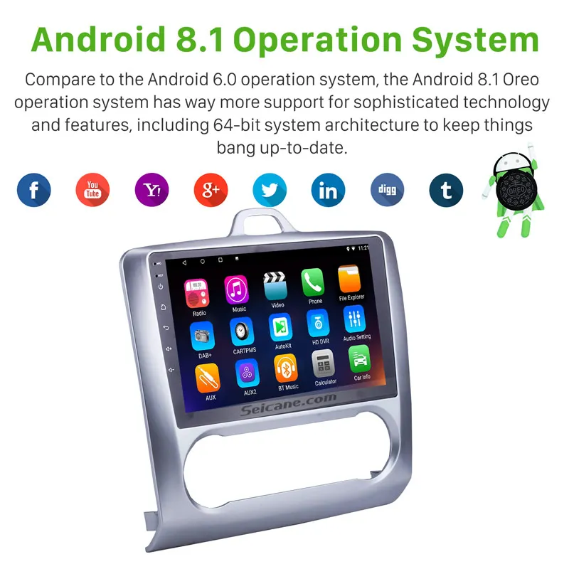 Cheap Seicane  9 Inch 2DIN 8-core GPS Navigation Android 8.1/9.0 Car Radio for 2004-2006 2007 2008 2009 2010 2011 Ford Focus Exi AT 2 Cheap Seicane  9 Inch 2DIN 8-core GPS Navigation Android 8.1/9.0 Car Radio for 2004-2006 2007 2008 2009 2010 2011 Ford Focus Exi AT 2