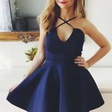 Выпускное Платье ярко-голубого цвета, короткое ТРАПЕЦИЕВИДНОЕ ПЛАТЬЕ, лидер продаж, тонкие лямки, круглый вырез, молния сзади, платья для выпускного вечера, свадебные платья