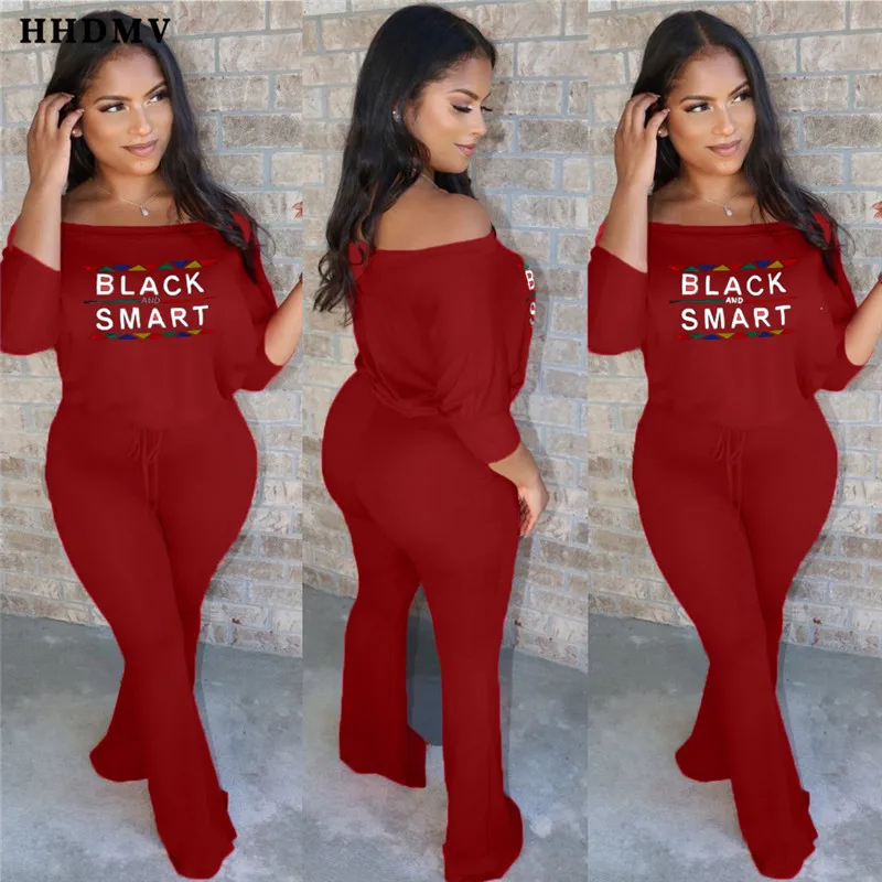 HHDMV TH3372 street casual style jumpsuits long sleeve card shoulder letters simple 2 color loose jumpsuits long pants