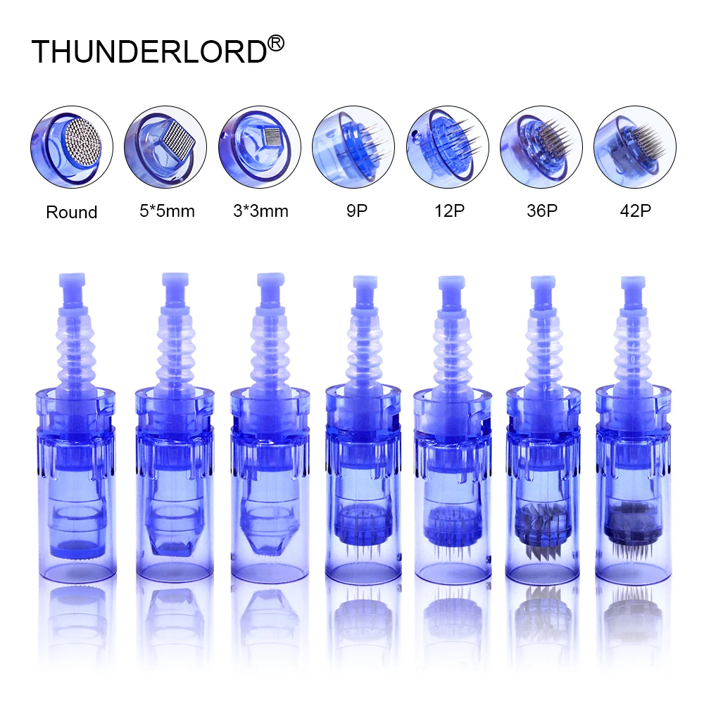 

Tattoo Mirconeedling Cartridge For Dr pen A6 Nano/9 pin/12 pin/36 pin/42 pin Microneedle Replacement Head Derma Pen Tattoo Tip