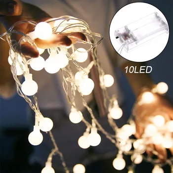 

Warm White Battery Operated Christmas Decoration Holiday Festival Party Bedroom Fairy LED String Light Star Ball Wedding Hotel