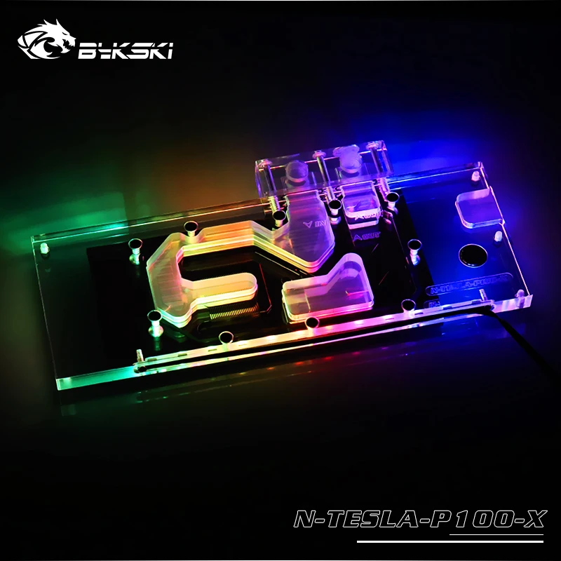 Bykski N-TESLA-P100-X блок водяного охлаждения GPU для TESLA-P100