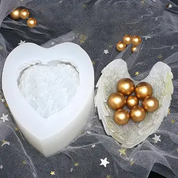 

Angel Wings Tray Mold Diy Silicone 3D Feather Storage Tray Mould Handmade Soap Crafts Tool Home Decoration