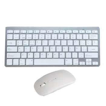 

2.4G Wireless Ultra Thin Full Size Silent Keyboard Mouse Set for Notebook Laptop