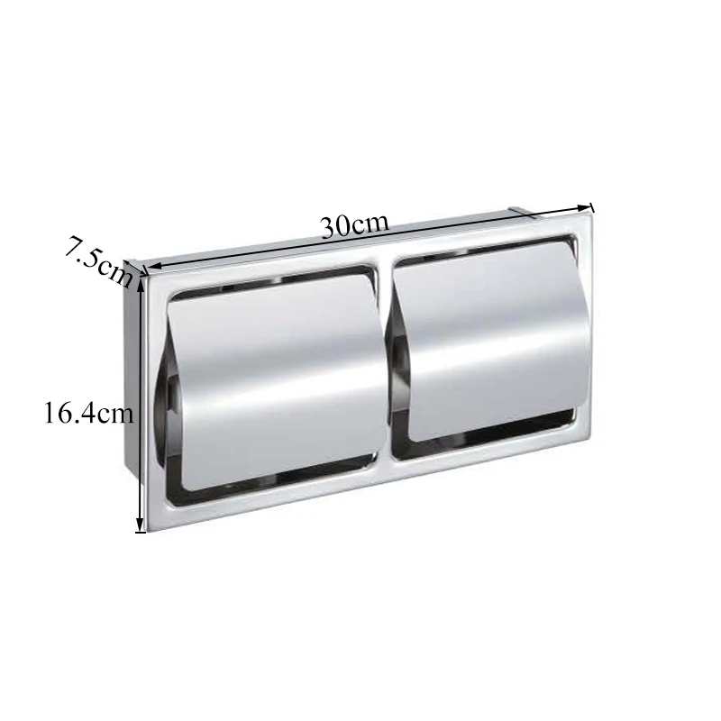 Wall Mounted Bathroom Hardware Paper Towel Holder Toilet Paper Holder Toilet Roll Holder Chrome Toilet Paper Holder Bath Towel Roll holders stainless Steel