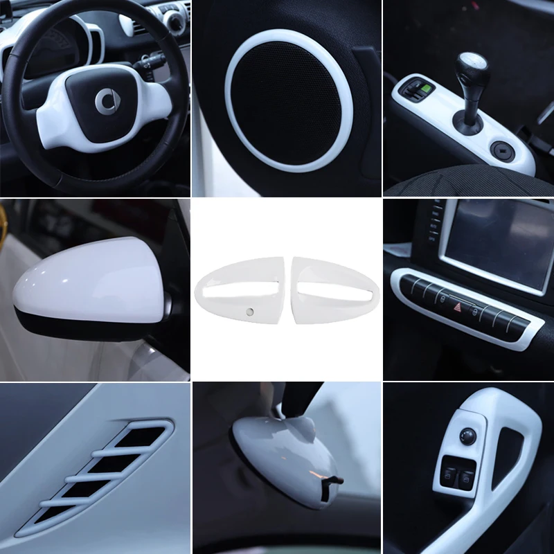 Per Mercedes Smart 451 Fortwo 2009-2014 accessori per la modifica degli  interni dell'auto adesivi per telaio del volante con controllo centrale -  AliExpress