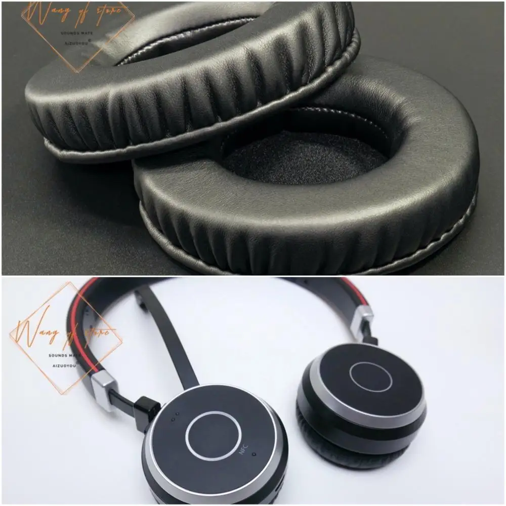 Мягкие кожаные амбушюры подушка из пены для наушников Jabra Evolve 65 отличное качество
