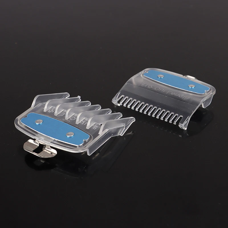 2PCS Professional Cutting Guide Comb Hair Clipper Limit Comb With Metal Clip hair clipper hair cutting combs