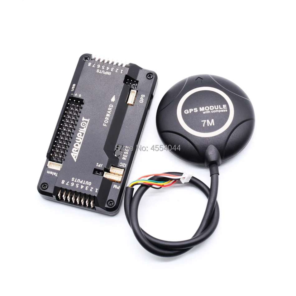 Контроллер полета APM2.8 APM 2 8 ardupilot + 7M gps Встроенный Compas 5 6 обновленный с корпусом для