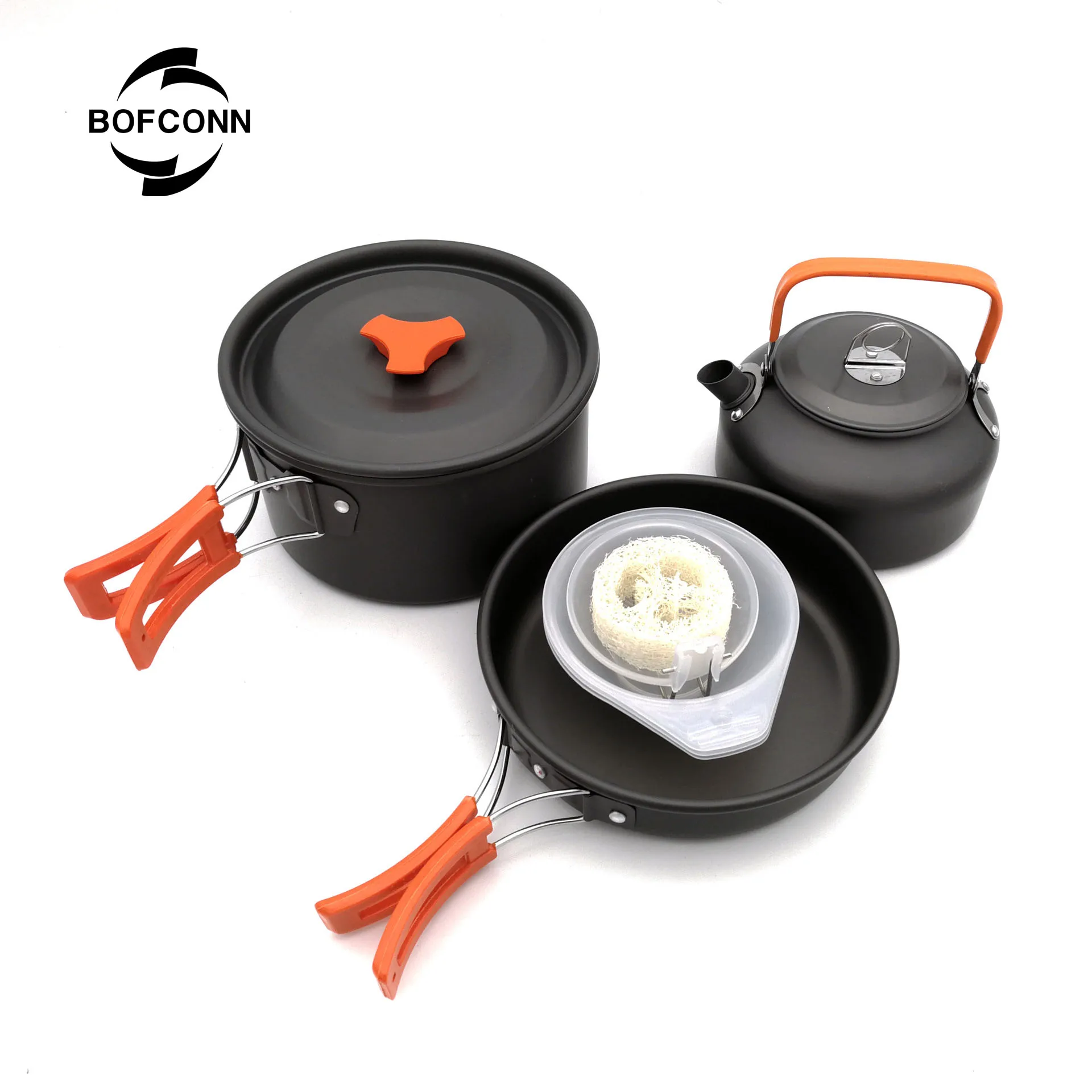 Camping Tableware Outdoor Cookware Set Pots Tourist Dishes Bowler Kitchen Equipment Gear Utensils Hiking Picnic Travel