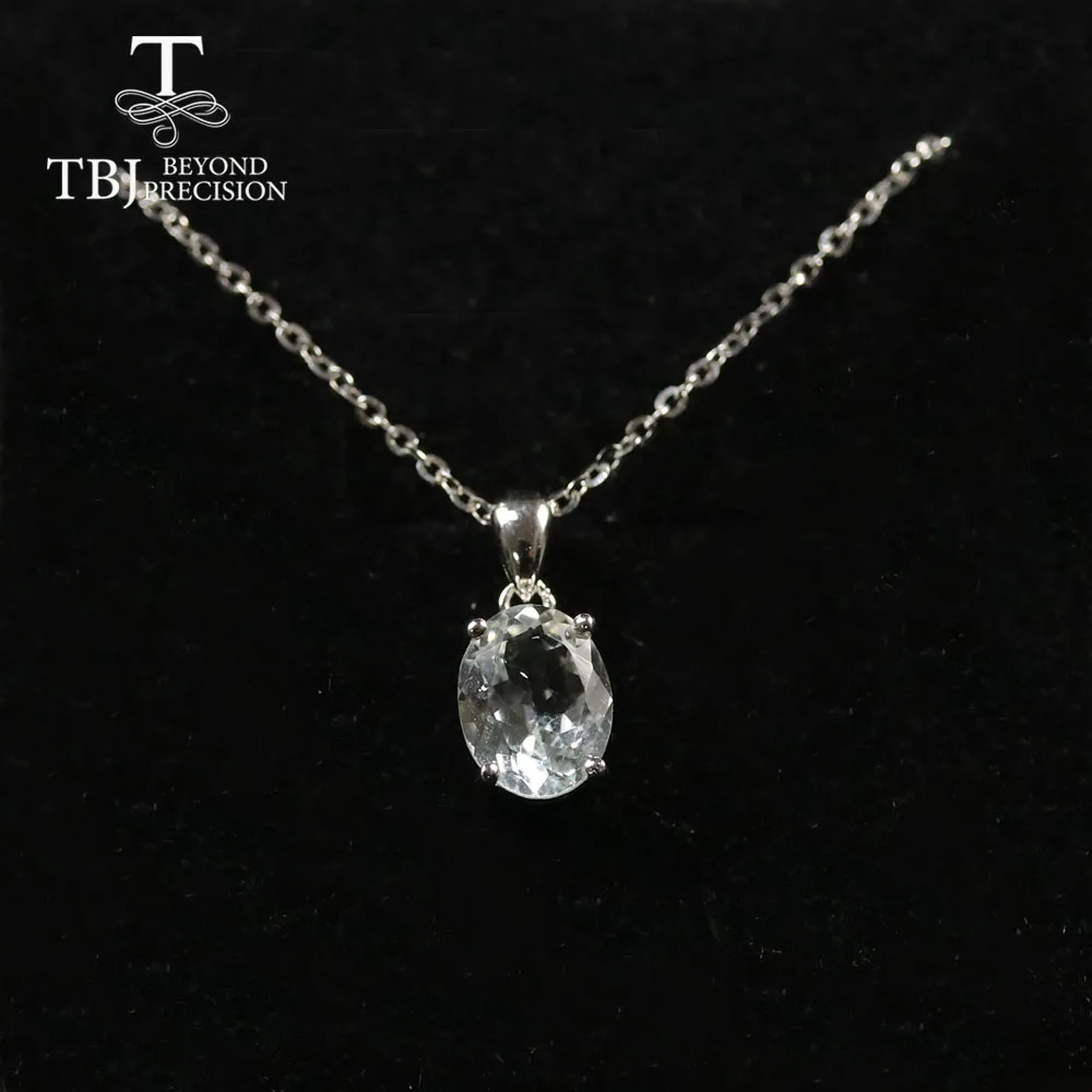 Multi ov 7*9mm Gemstone Pendant ,simple design black opal neckalce aquamarine pendant labradorite pendant 925 sterling silver