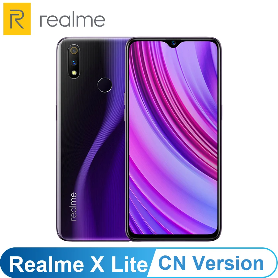 CN версия OPPO Realme X Lite 6," Android 9,0 Snapdragon 710 4/6GB 64/128GB rom 25.0MP отпечаток пальца 4G LTE мобильный телефон