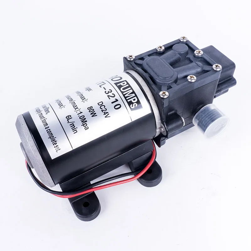 

Electric Water Pump 6L/min 12V 80W Self Priming Diaphragm Pump for High Pressure Washer 12V