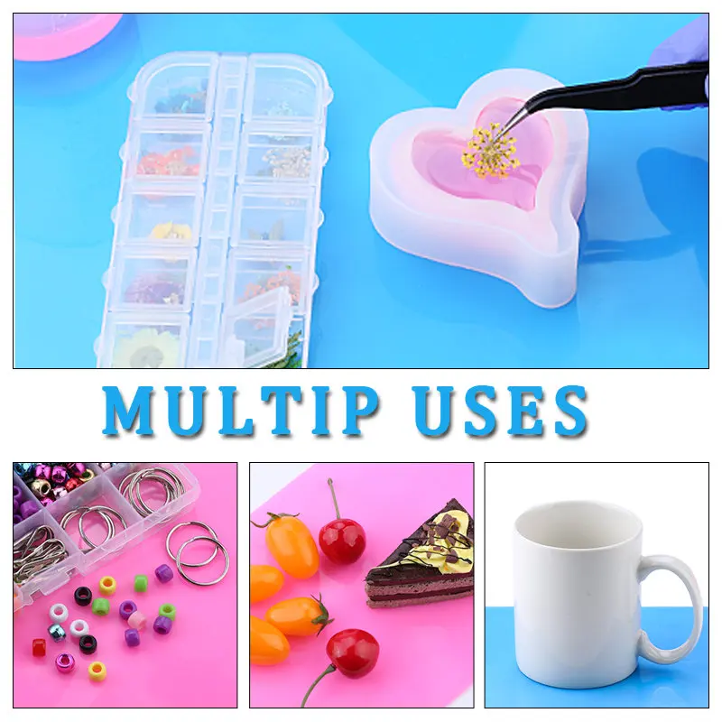 Lámina/Tapete De Silicona Para Manualidades - Molde De Fundición, Resina Epoxi, Joyería, DIY