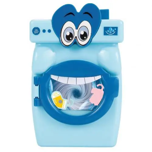 Детская игрушечная машинка для мытья с большим ртом, мини игрушка, кукольный домик, аксессуар, мебель, миниатюрный игровой домик, игрушки для детей - Цвет: Синий