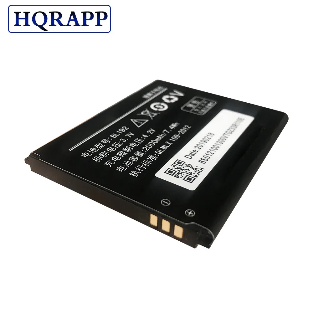 Литий 3,7 V 2000 мА/ч, BL192 BL-192 телефон Батарея BL 192For lenovo A750 A529 A560 A680 A590 A328 A300 литий Батарея