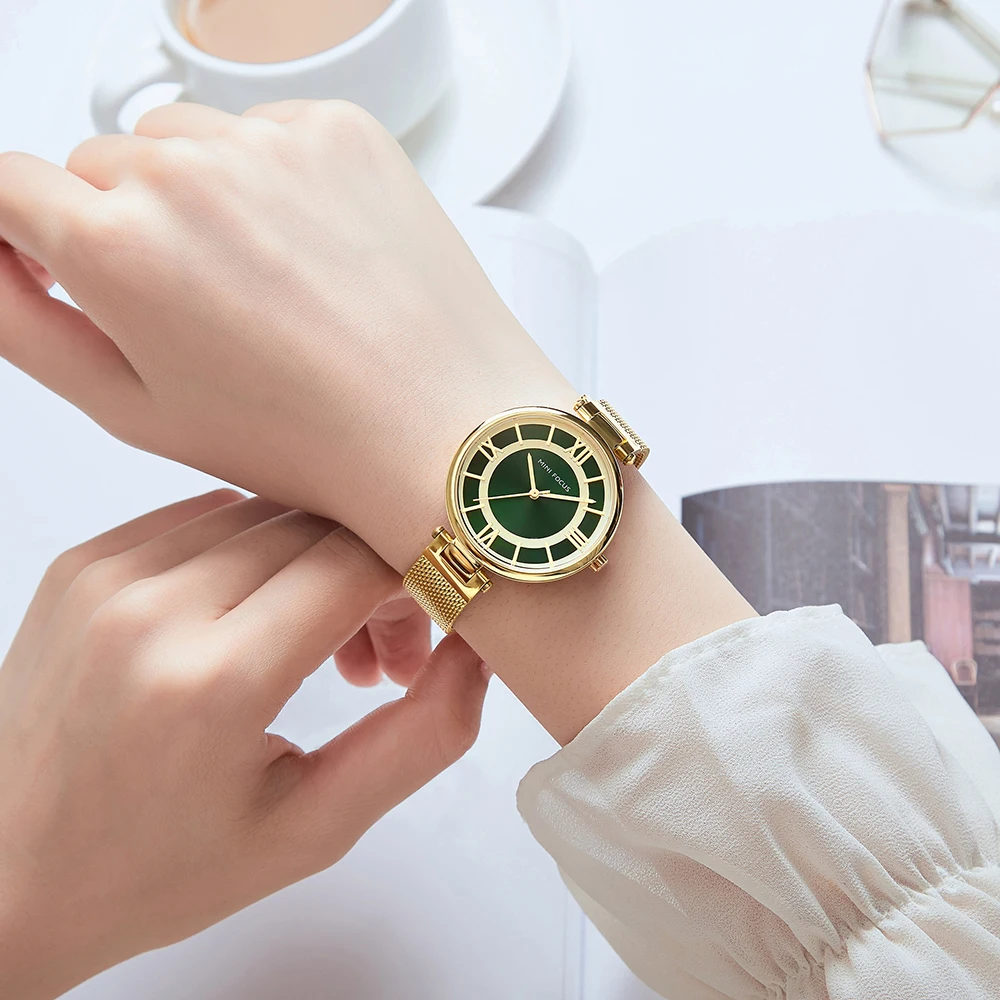 MINIFOCUS Топ люксовый бренд для женщин часы дамы любитель кварцевых часов Девушка наручные часы женские Relogio Feminino Montre Femme