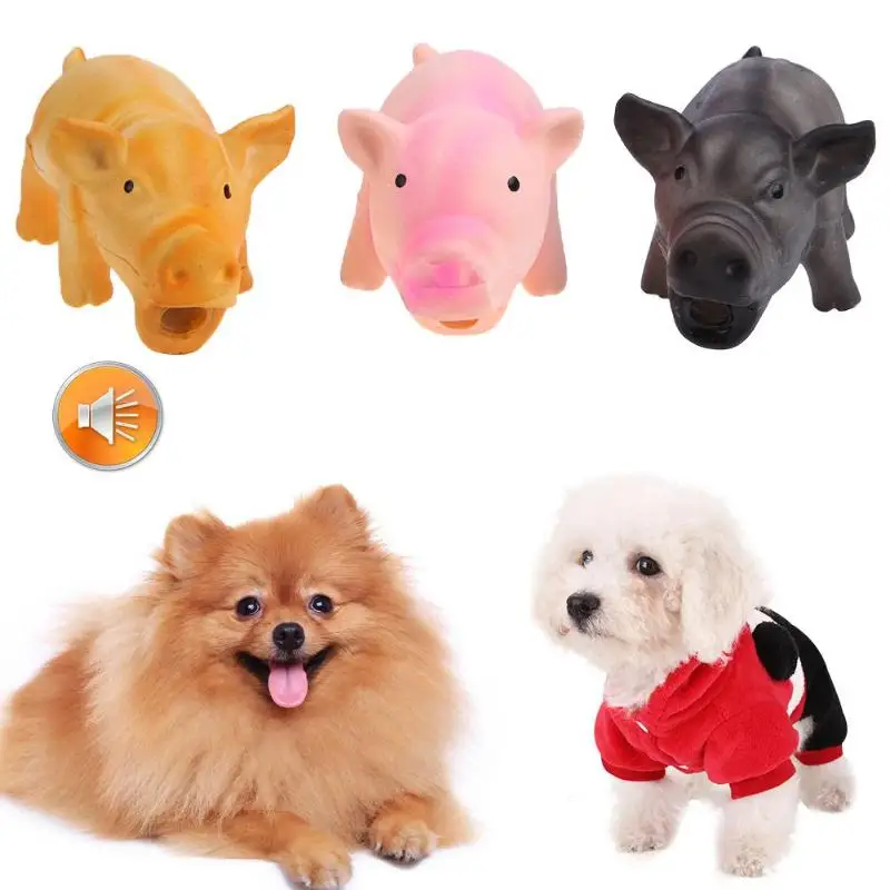 Pets Dog Toys Screaming Chicken Squeeze Sound Toy Dog Squeaker Chew Training Pet Products Resistant Pig Puppies Small Dogs Toys