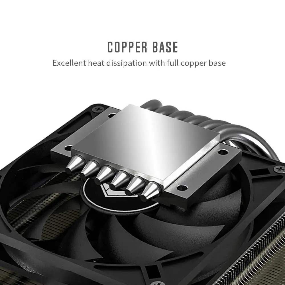 ID-COOLING IS-47K Low Profile CPU Cooler for Intel/AMD 47mm Height AM4 CPU  Cooler 6 Heatpipes CPU Air Cooler 92mm PWM Fan