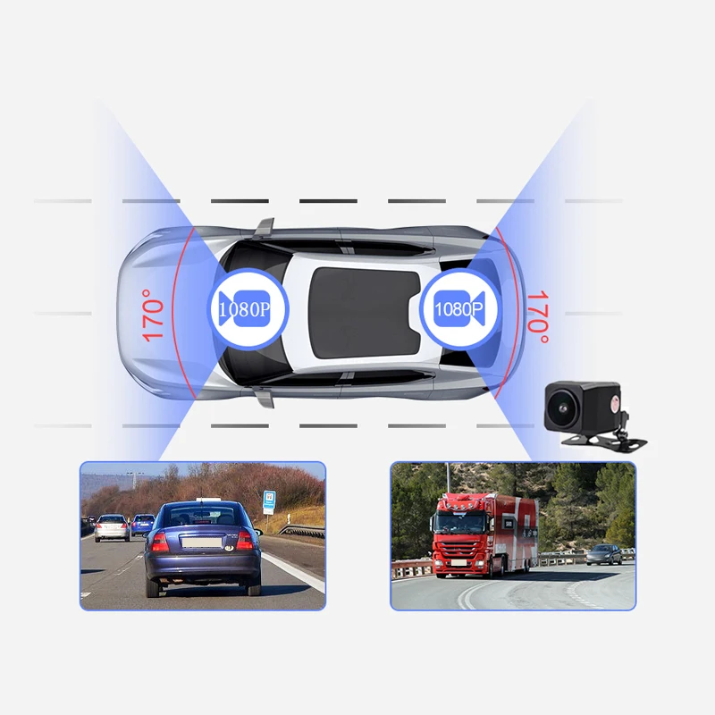 Автомобиль HD 1080P Мини DVR камера ADAS Автоматический цифровой рекордер Dash Cam для Android мультимедийный плеер