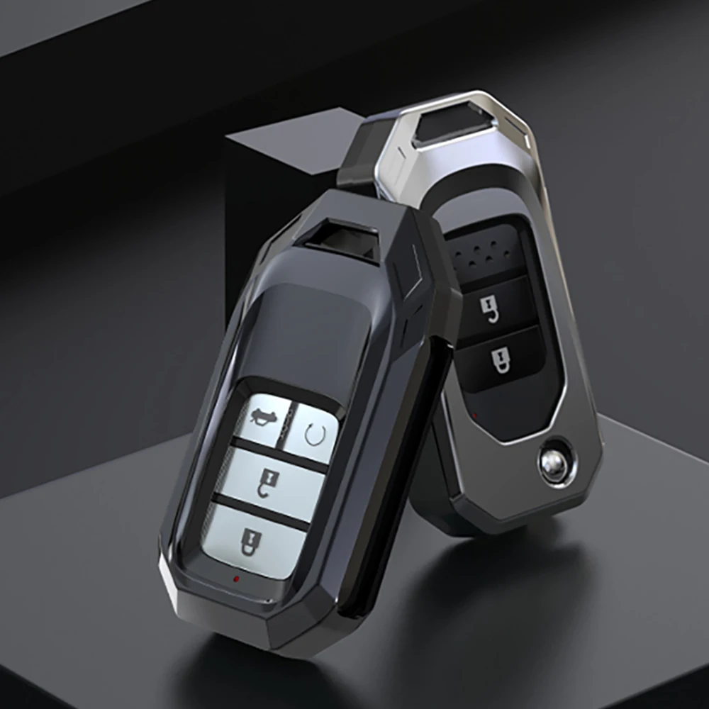 

Auto Smart Protection Key Covers Accessories Car Styling Case For Honda Civic Accord EX EXL Crv Crz Hrv Zinc Alloy Key Shell