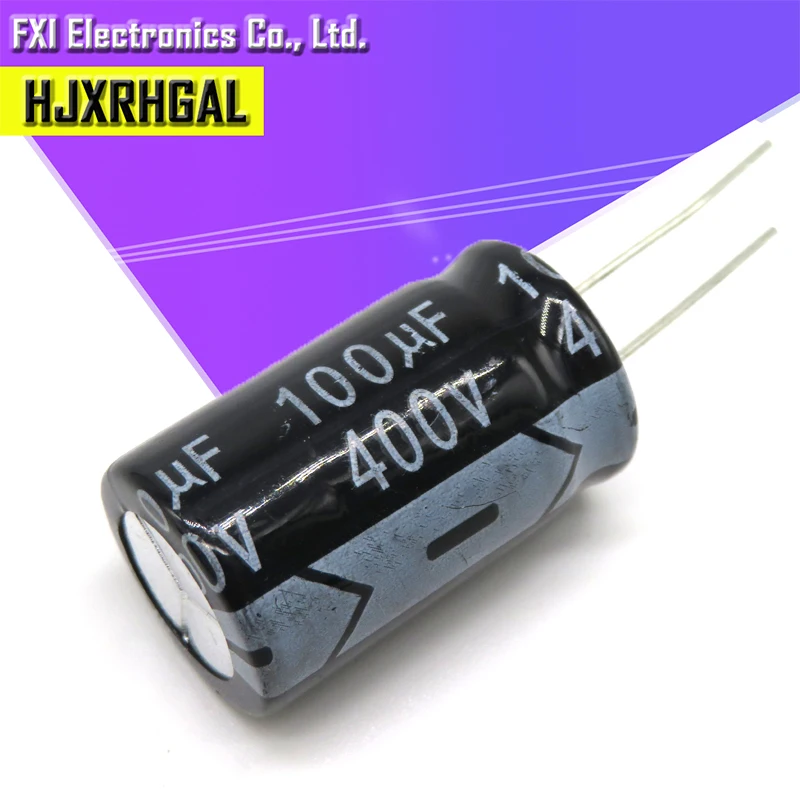 5 шт. 400v100uf 18x31 400v 100 мкФ 18*31 электролитический Капа конденсатор с алюминиевой