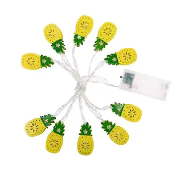 

10 LED Lighting Strings 1.5/2m Mini Light Pineapple Leaf Shape Garland Christmas Bedroom Household Decoration Lighting